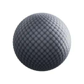 Quilted grey fabric